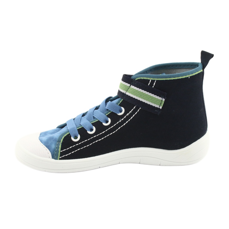 Befado Kinderschuhe 268Y066 marineblau blau grün 2