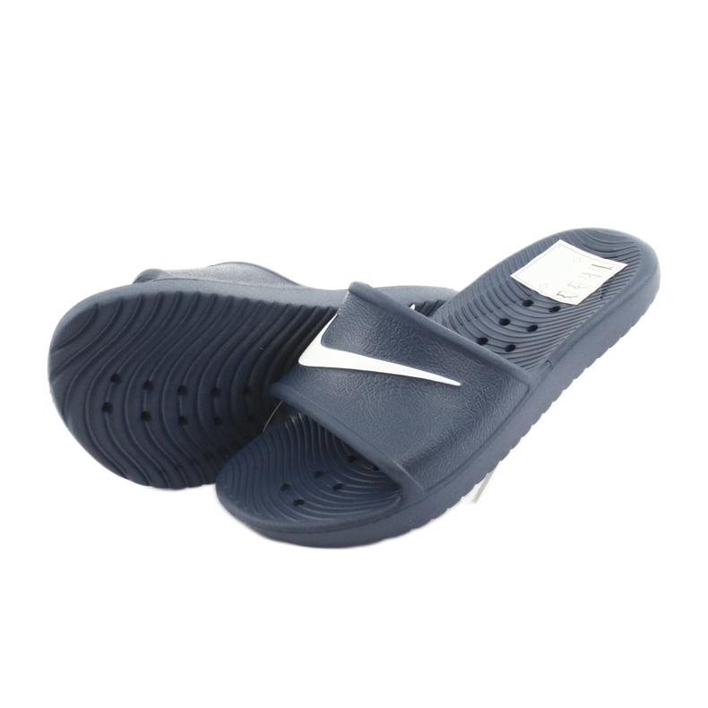 Nike Kawa Shower 832528 400 Hausschuhe weiß marineblau 4