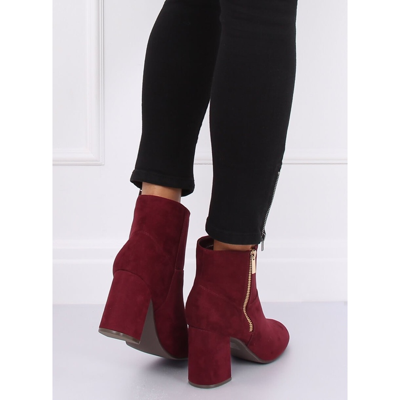 Stiefel mit hohem Absatz, kastanienbraun 7759 Burdeos rot 2