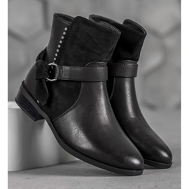 SDS Schwarze Damenstiefel 1