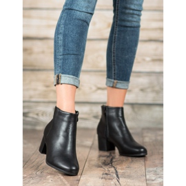 SHELOVET Klassische Stiefel aus Ökoleder schwarz 1