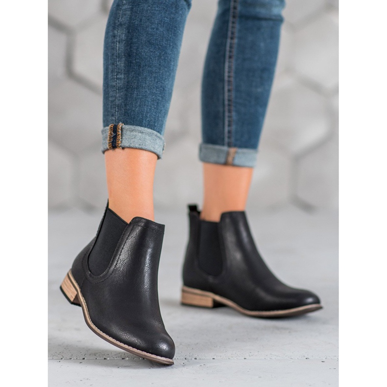 SDS Schwarze Chelsea-Stiefel 2