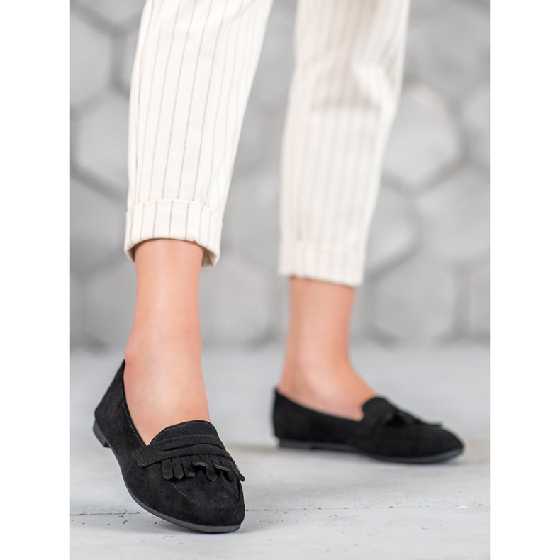 Nio Nio Wildleder-Loafer schwarz 1