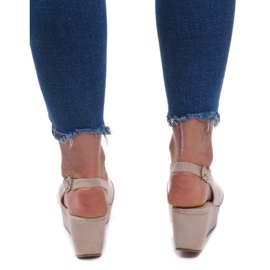 Keilsandalen 3H096 Beige 1