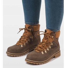 Camel Wildleder Damenstiefel BK-29 braun 1