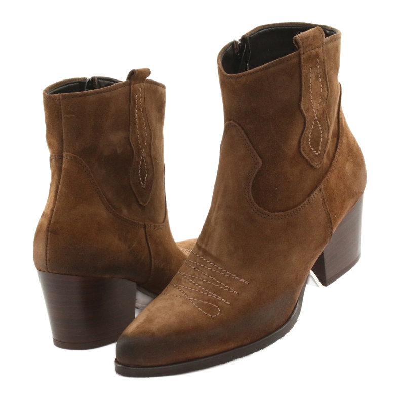 Gamis 3837 Cowboystiefel aus Wildleder braun 3
