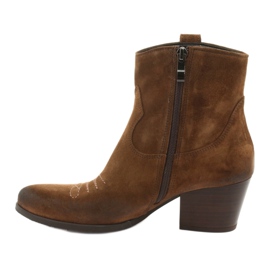 Gamis 3837 Cowboystiefel aus Wildleder braun 2