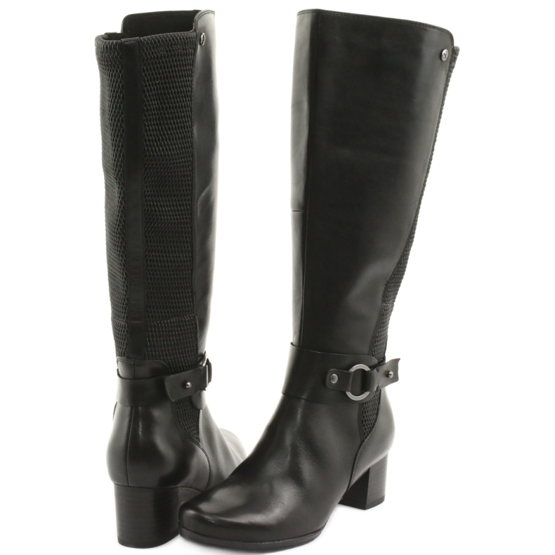 Caprice Stretchstiefel, Weite XL 25526 schwarz 4