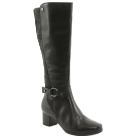 Caprice Stretchstiefel, Weite XL 25526 schwarz 1