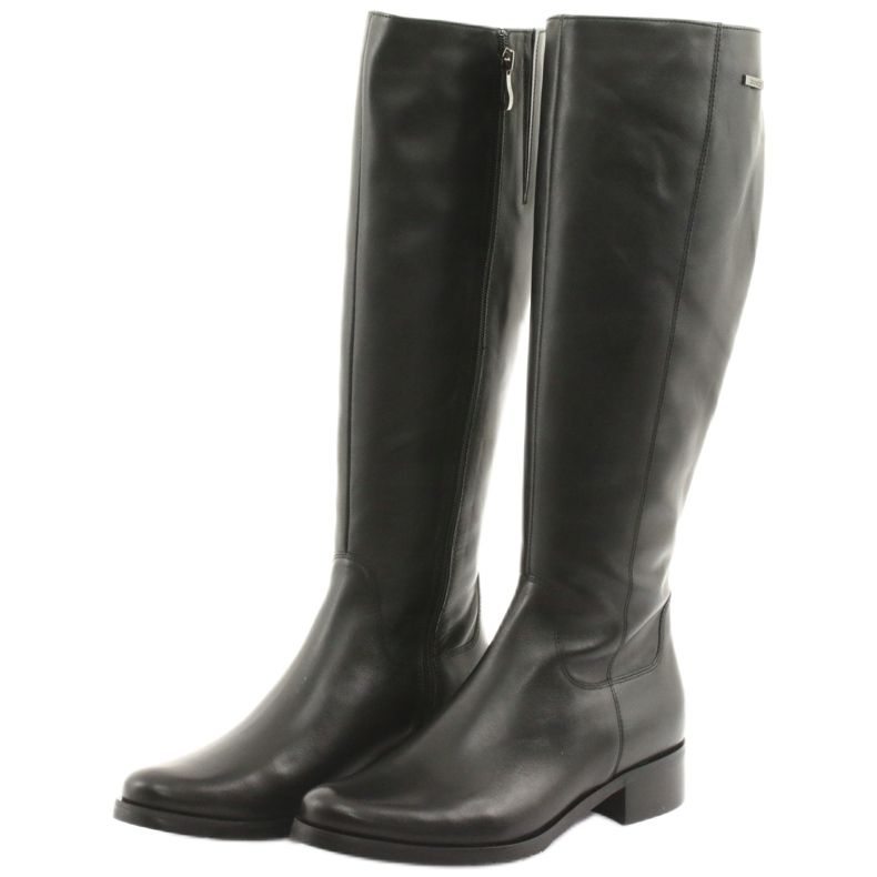 Arka Schwarze Stiefel, schwarze Stiefel 7447 4