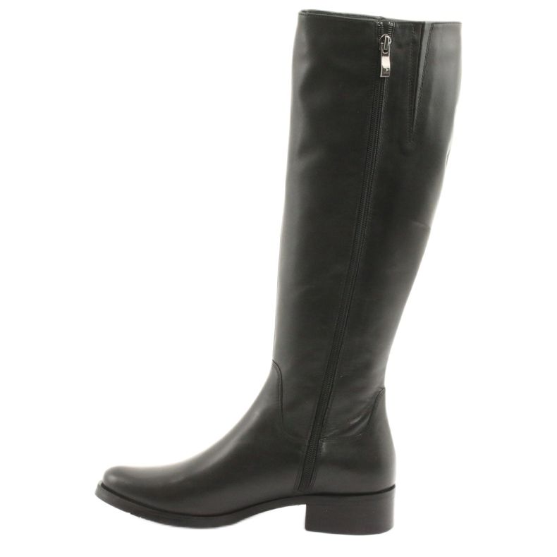 Arka Schwarze Stiefel, schwarze Stiefel 7447 2
