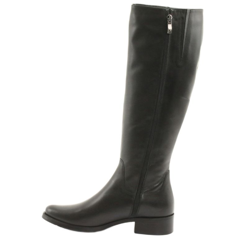 Arka Schwarze Stiefel, schwarze Stiefel 7447 3