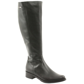 Arka Schwarze Stiefel, schwarze Stiefel 7447 1