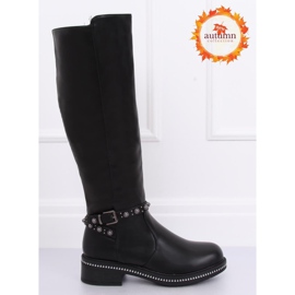 Schwarze Stiefel für Damen 0-263 Schwarz 1
