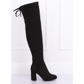 Schwarze Stiefel mit hohen Absätzen PE239P Schwarz 2