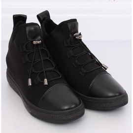 Schwarze XY-35 Schwarze Neopren isolierte Sneaker 1