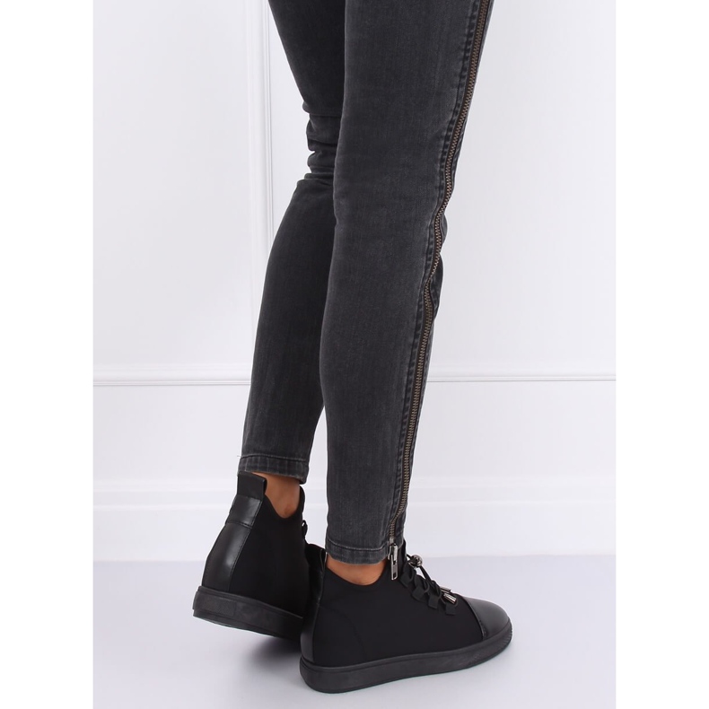 Schwarze XY-35 Schwarze Neopren isolierte Sneaker 2