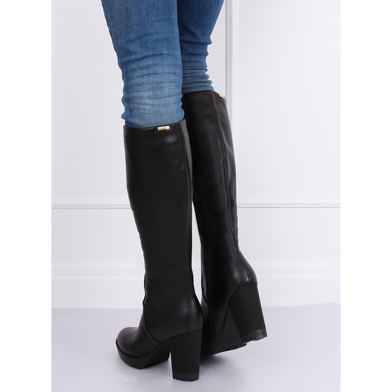 Schwarze High Heels 1107-GG Schwarz 1