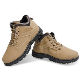 Warme Stiefel A-8 Braun mit Fell 2