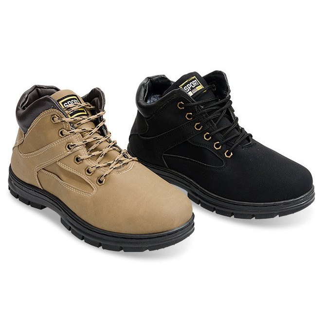 Warme Stiefel A-8 Braun mit Fell 1