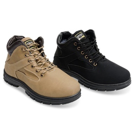 Warme Stiefel A-8 Schwarz mit Fell 1