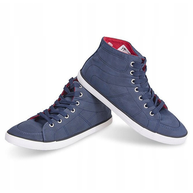 Hohe Freizeit-Sneakers 033 Marineblau 2