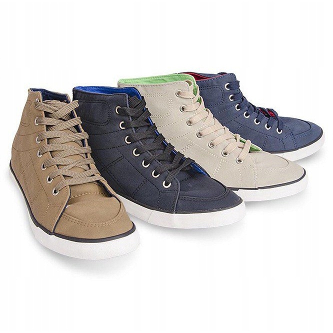 Hohe Freizeit-Sneakers 033 Marineblau 1