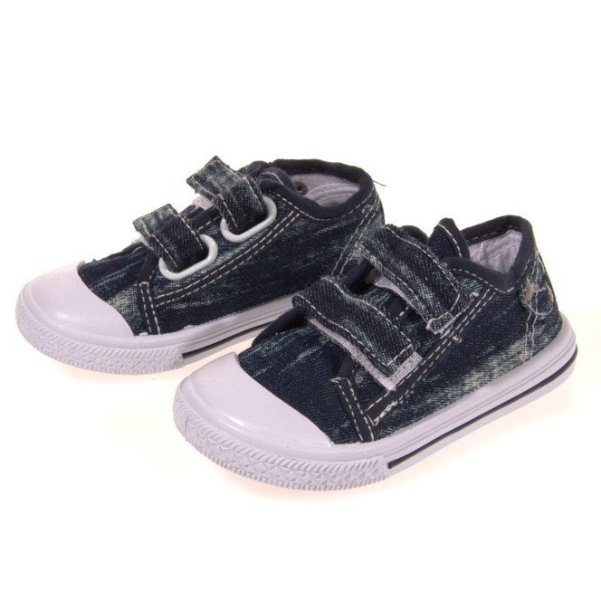 Unisex-Sneaker für Kinder mit Klettverschluss K3701 Blau 1