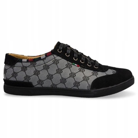 Elegante Sneaker 931 Grau schwarz 1