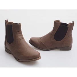 Elegante Stiefel mit Gummizug Q314CAMEL braun 2
