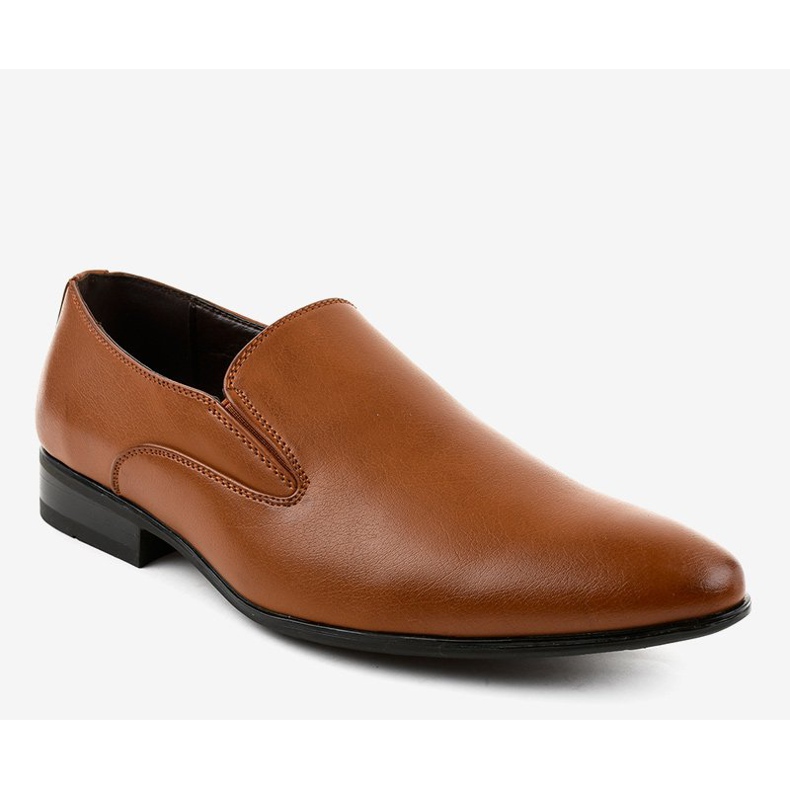 Braune elegante Halbschuhe 6-317 Slipper 1