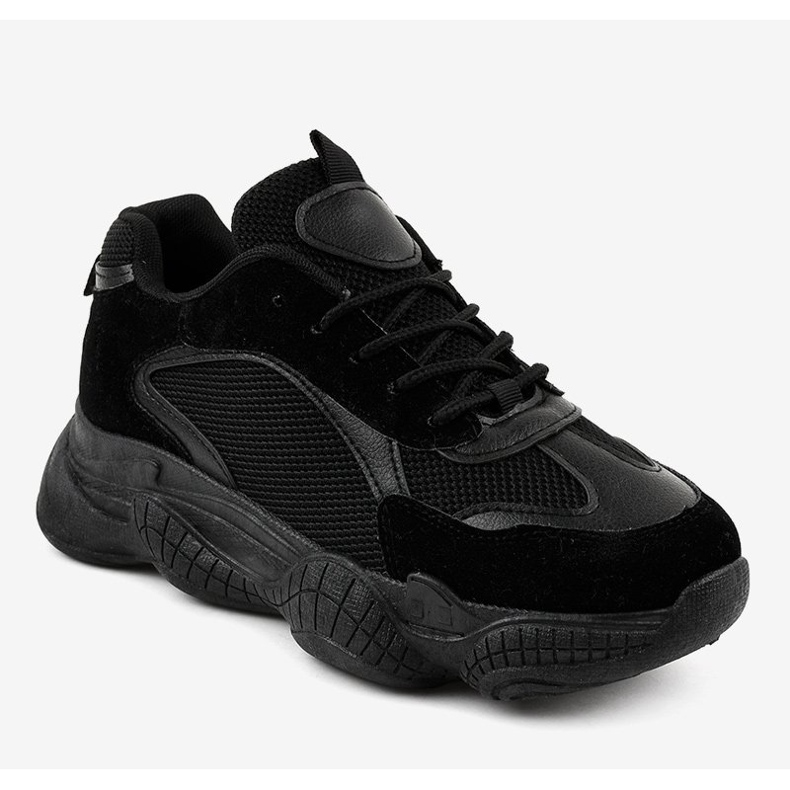 Schwarze Damen Sportschuhe ZF-54 1
