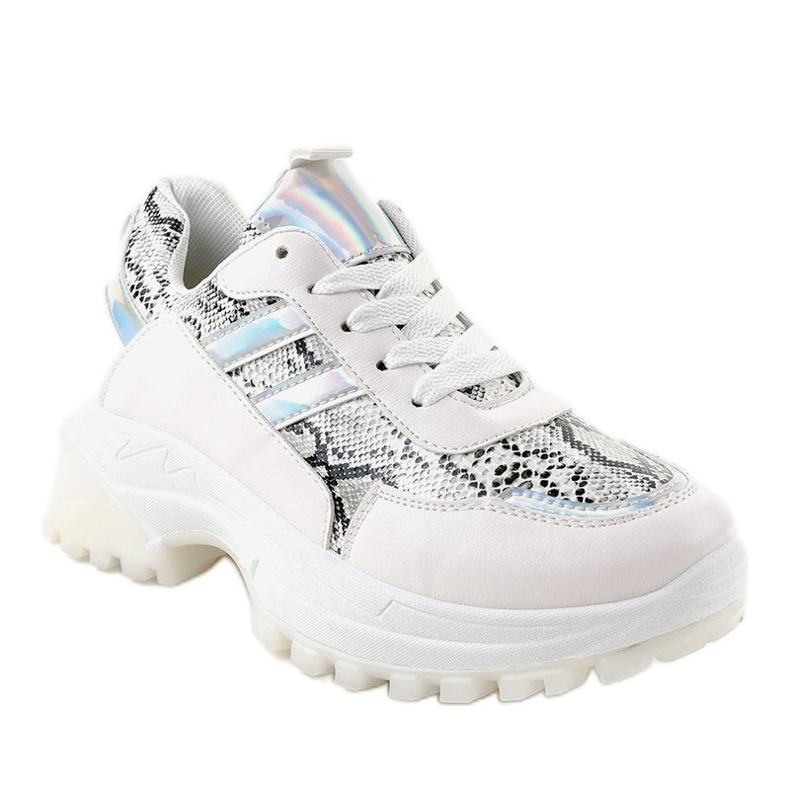 Stylische weiße Sportschuhe 690051 mehrfarbig 1