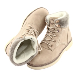 American Club American Boots Damen -Spitzen -up Beige RH47 6