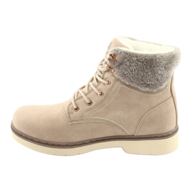 American Club American Boots Damen -Spitzen -up Beige RH47 2