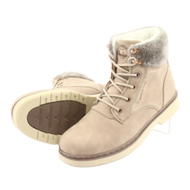 American Club American Boots Damen -Spitzen -up Beige RH47 5