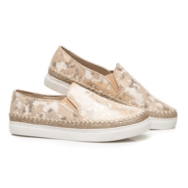 Vices Slip Ony wie Espadrilles gelb 2