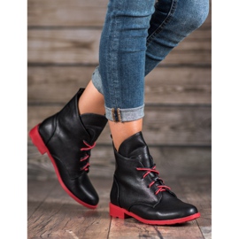 Filippo Schnürstiefel mit Öko-Leder schwarz 2