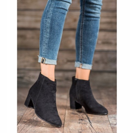 Filippo Stiefel mit hohen Absätzen aus Wildleder schwarz 2