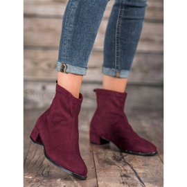 Sweet Shoes Stylische Wildlederstiefel lila 1