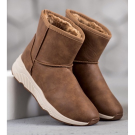 SHELOVET Bequeme Schneeschuhe braun 2