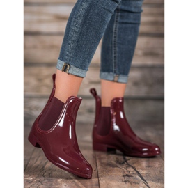 SHELOVET Lackierte Galoschen rot 1