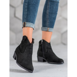 Filippo Cowboystiefel aus Wildleder schwarz 2