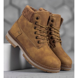 SHELOVET Modische Trapper braun 2