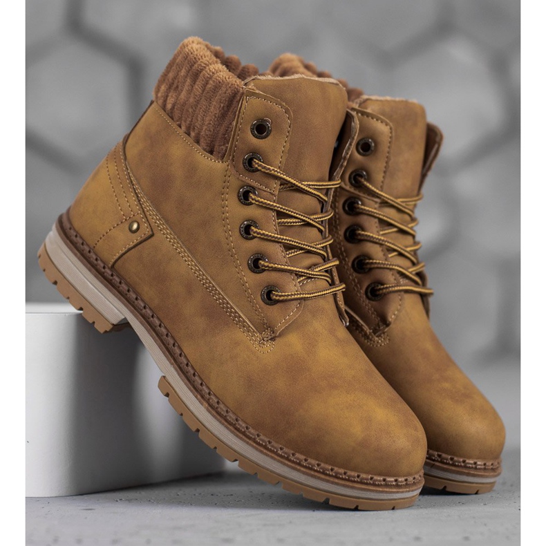 SHELOVET Modische Trapper braun 2