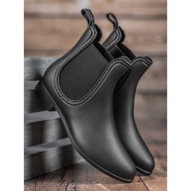 SHELOVET Matte Galoschen schwarz 2