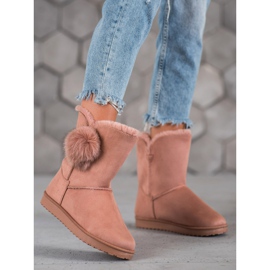 SHELOVET Mukluki mit Pompom rosa 1