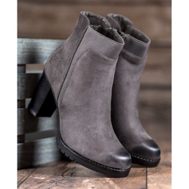 S. BARSKI Graue Damenstiefel 2