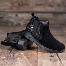 SHELOVET Slipper für Damen schwarz 1