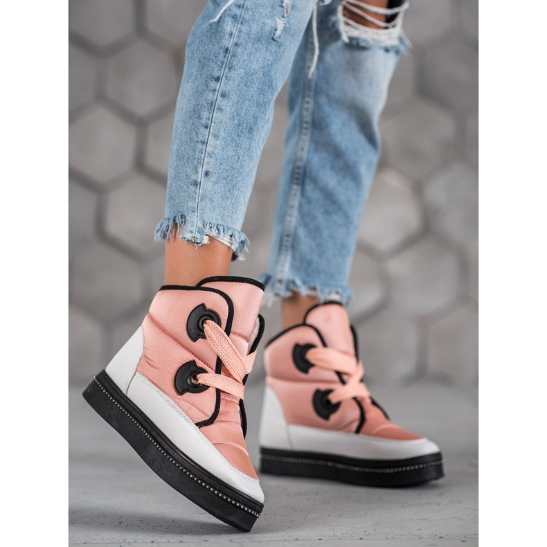 Weide Rosa Schneestiefel 1